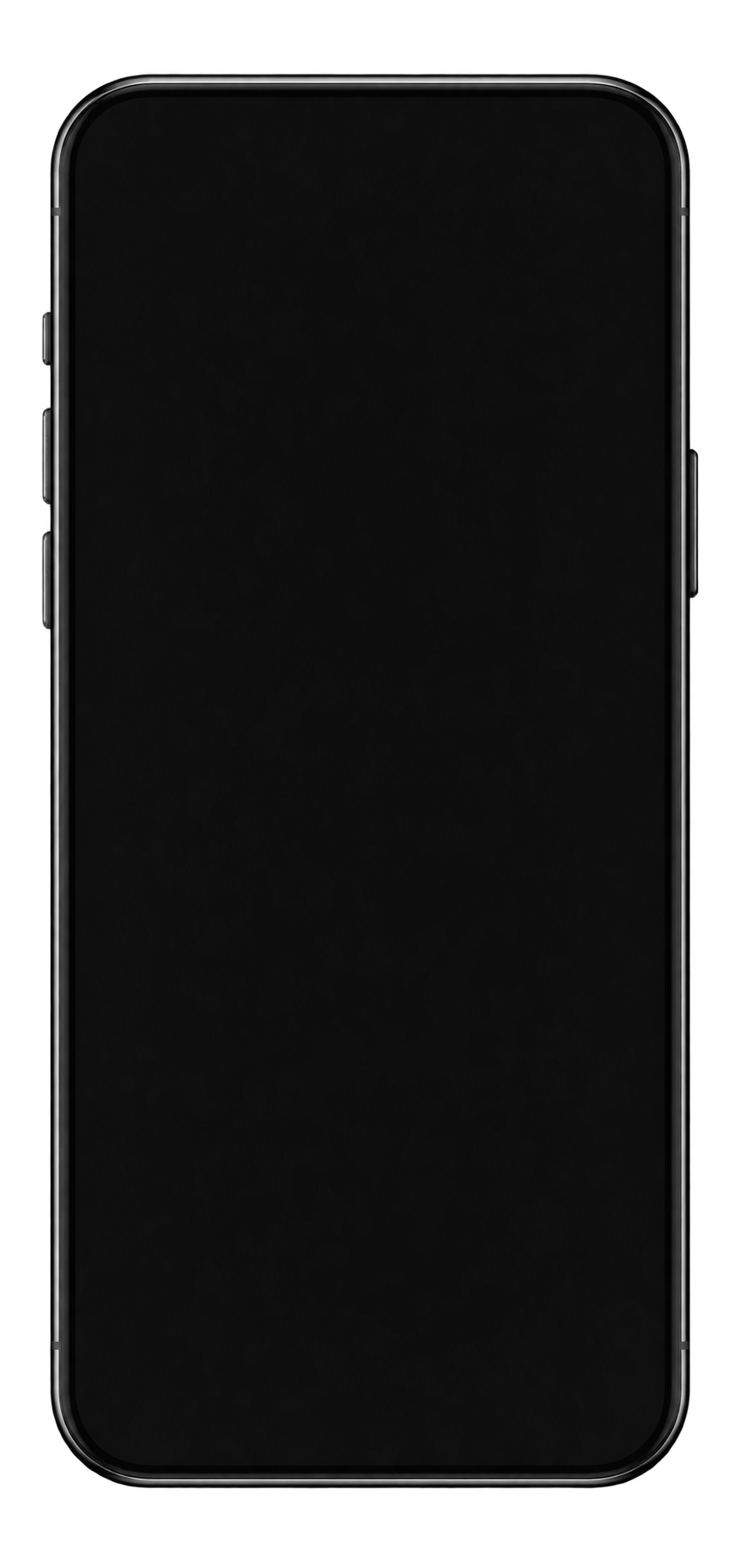 Téléphone noir isolé, avec une interface de démonstration LENDRR.